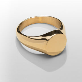 Round Signet Ring (Gold)