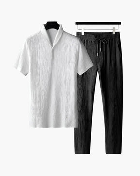 Cotton Polo & Pantalon Set