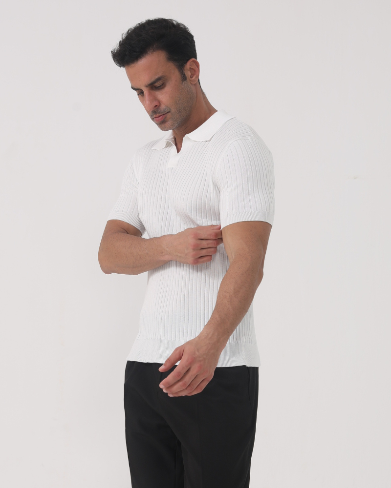 Florence - Ribbed Cotton Polo