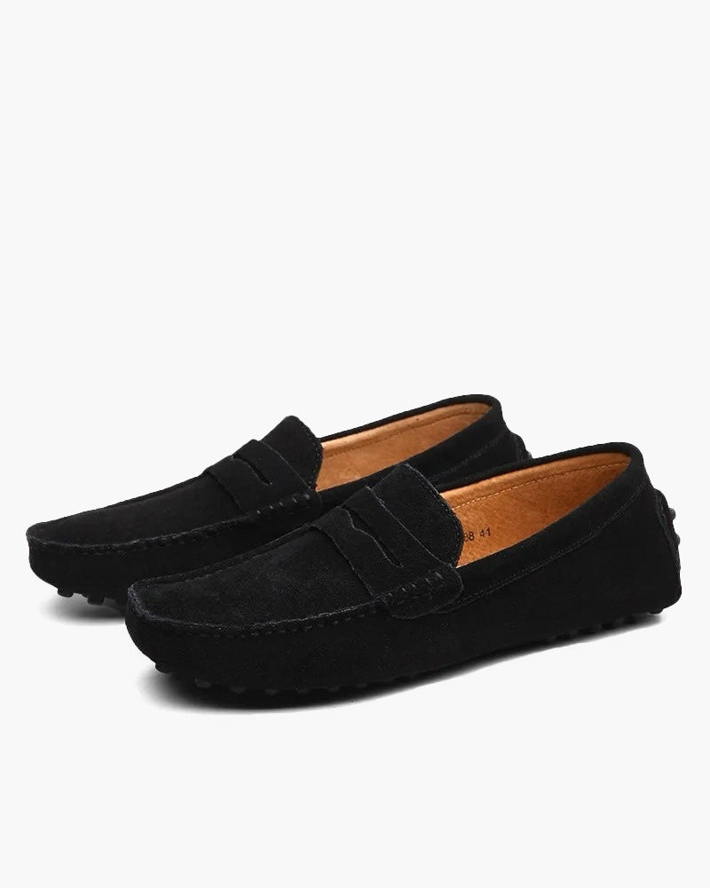 Suede Driver Loafers