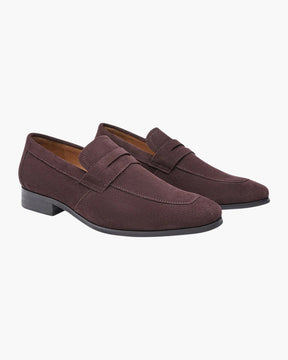 Old Money Suede Penny Loafers