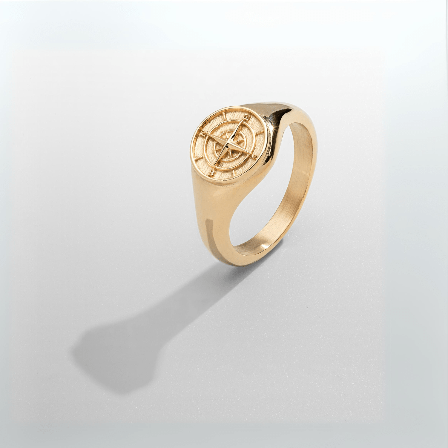 Compass Signet Ring (Gold)