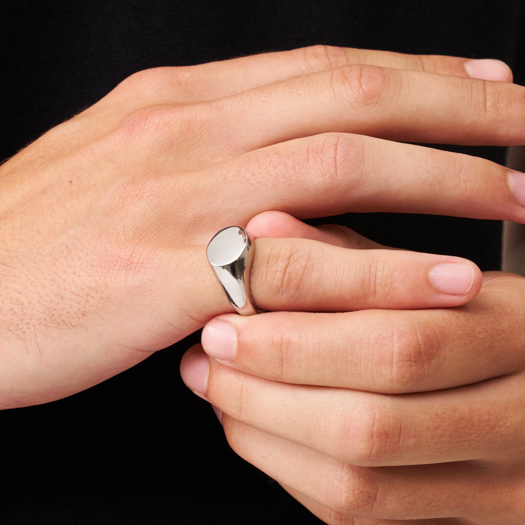 Round Signet Ring (Silver)