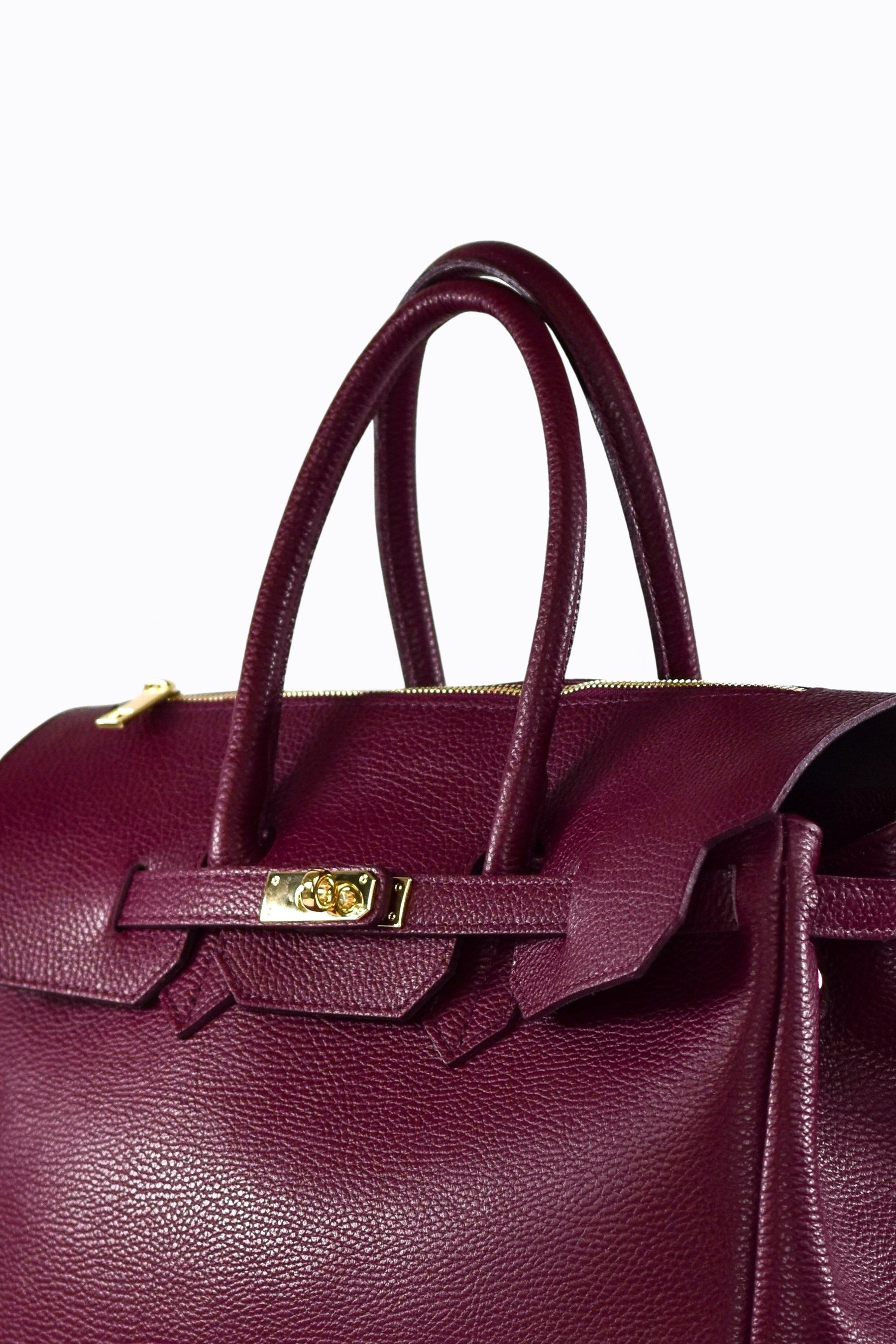 Borsa Elizabeth in Pelle Togo Borgogna