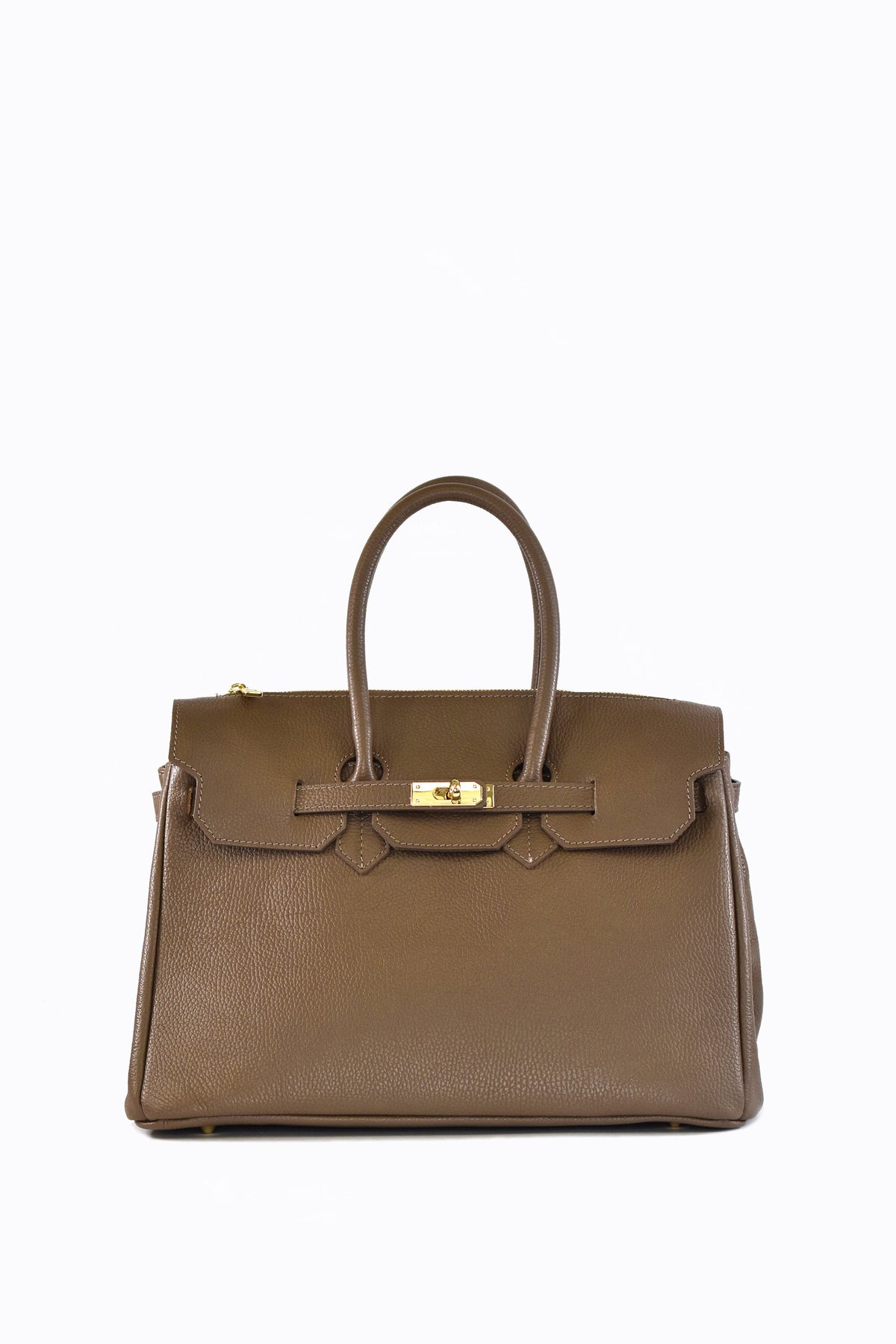 Borsa Elizabeth in Pelle Togo Taupe