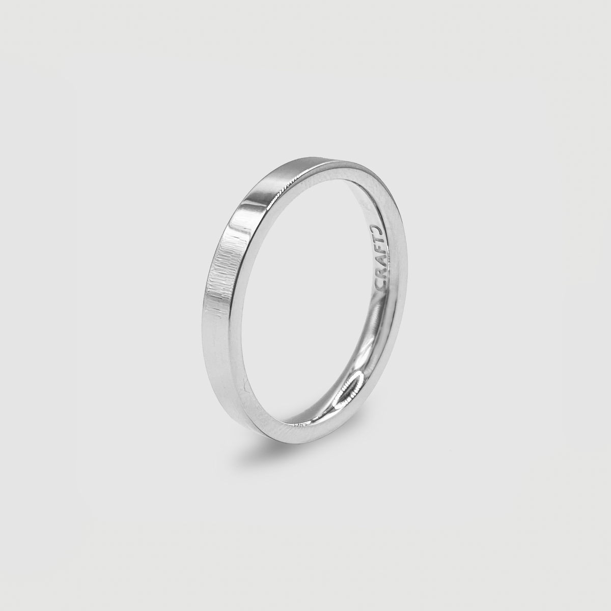 Flat Band Ring (Silver) 3mm