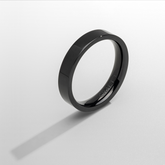 Flat Band Ring (Black) 5mm