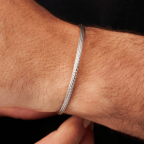 Micro Pleat Bracelet (Silver)