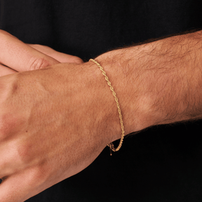 Rope Bracelet (Gold) 2mm