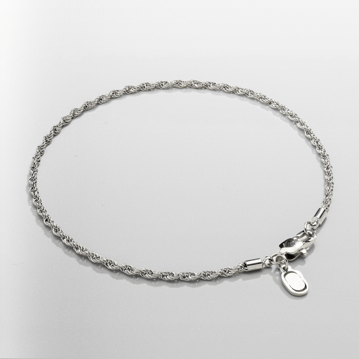 Rope Bracelet (Silver) 2mm