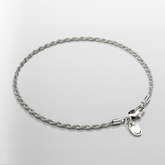 Rope Bracelet (Silver) 2mm