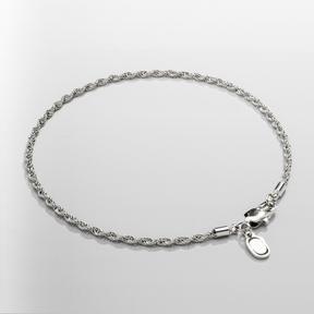 Rope Bracelet (Silver) 2mm