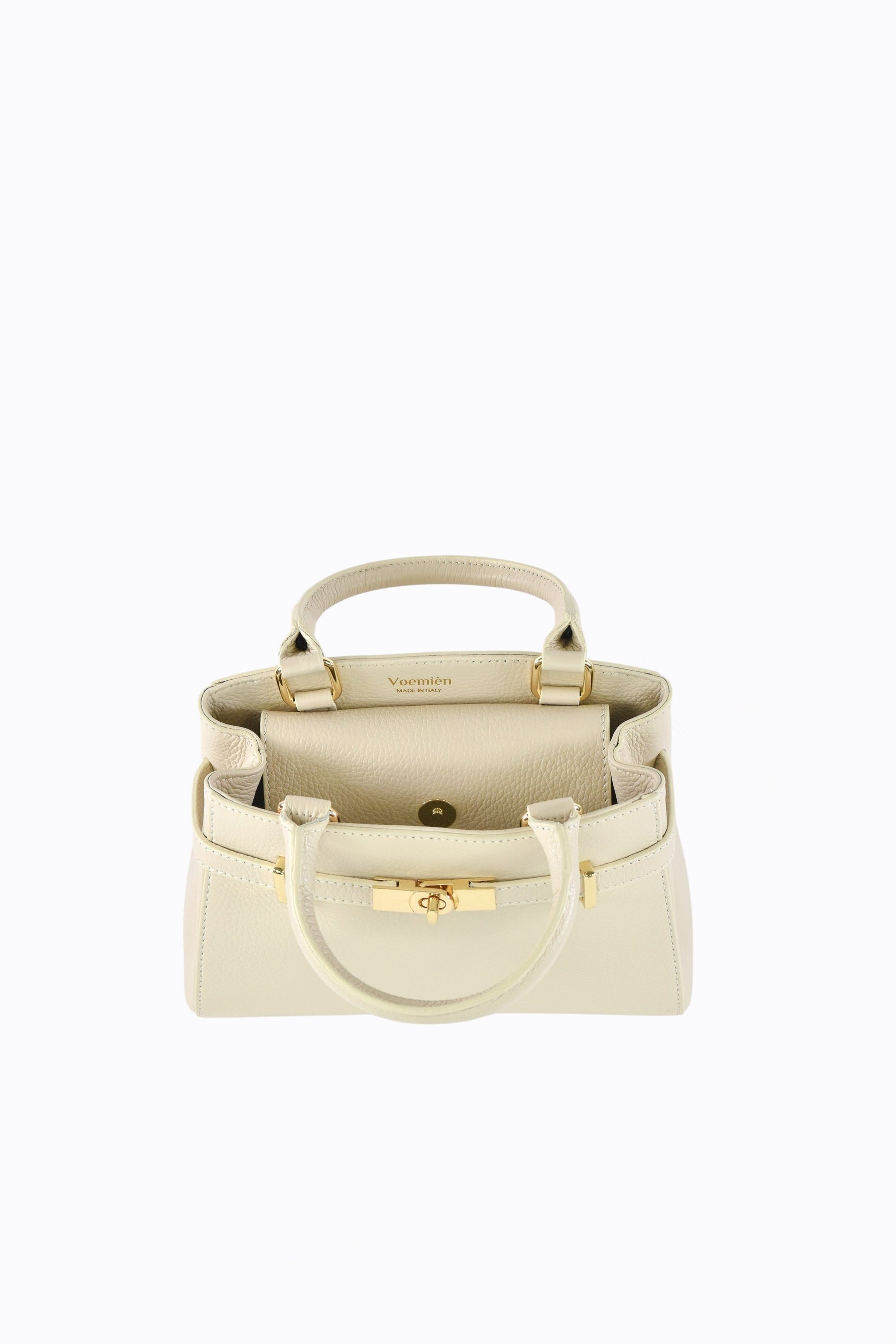 Borsa Valentine in pelle Togo Beige